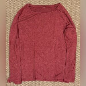 Red Long Sleeve Top